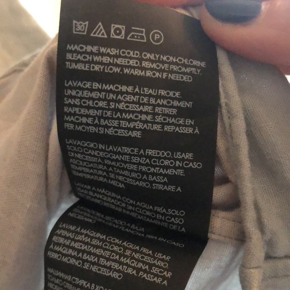 Men’s Club Monaco, Large, 100% cotton button-down shirt, blue-grey color - Picture 6 of 6